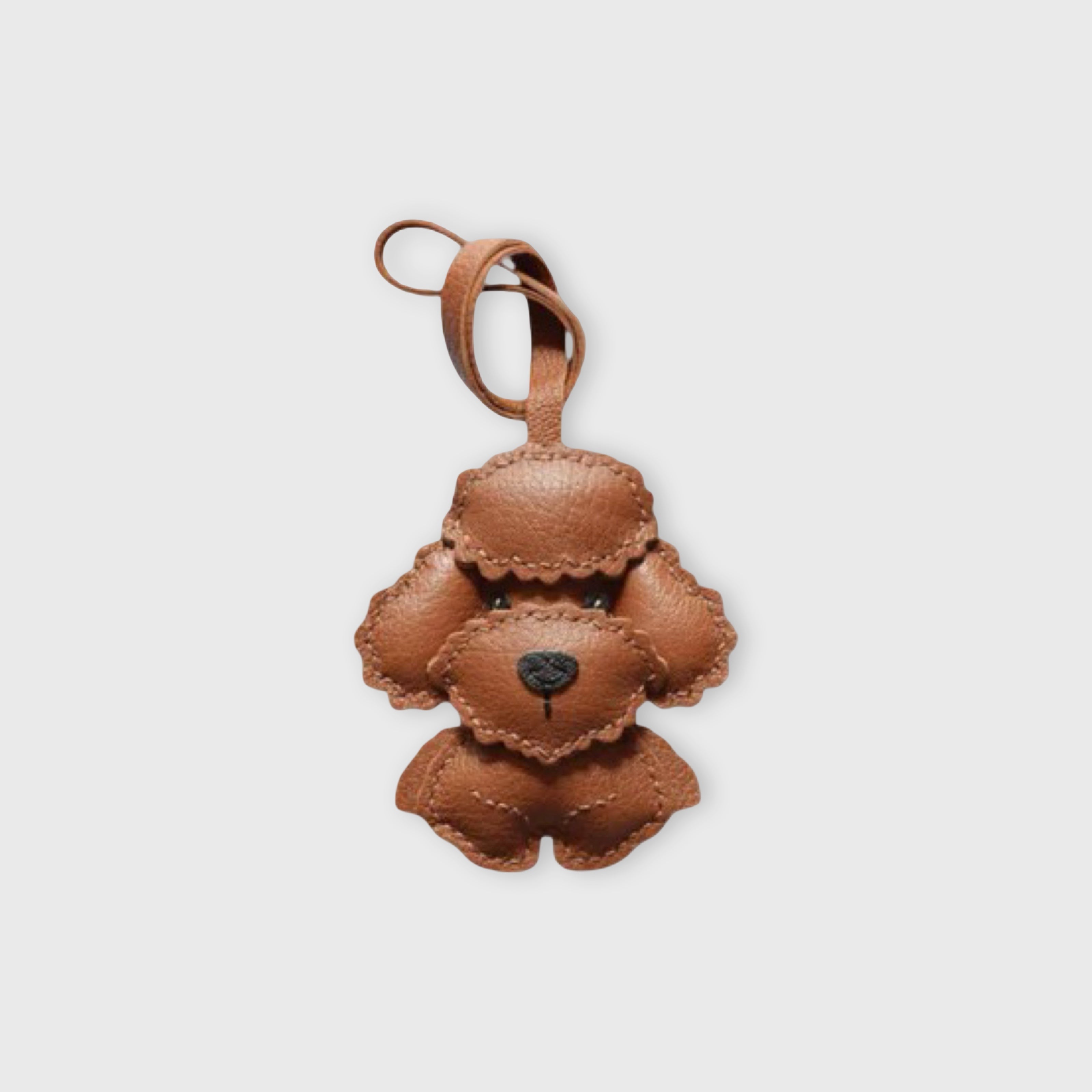 Brown Poodle Charm